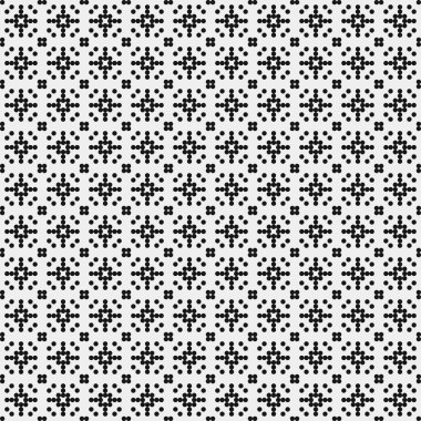 Soyut siyah ve beyaz süs desenli vektör çizimi