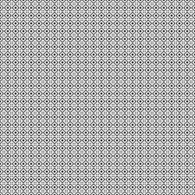 Siyah ve beyaz geometrik şekillerin kusursuz deseni.