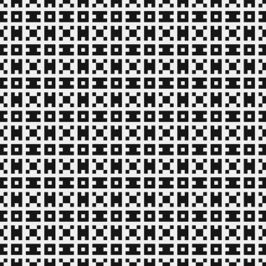 soyut geometrik siyah beyaz desen, vektör illüstrasyonu 