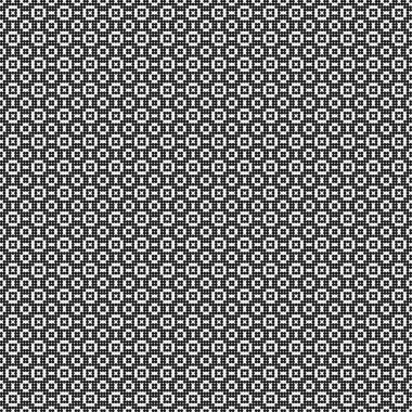 Soyut siyah ve beyaz süs desenli vektör çizimi