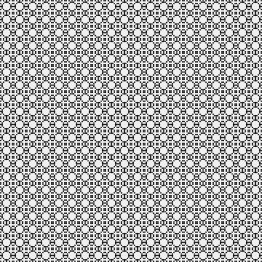 Noktalı siyah beyaz haç deseni, logo üretken hesaplama sanatı çizimi