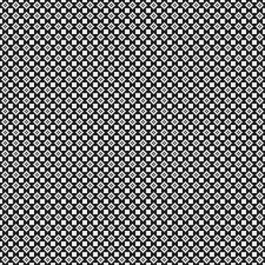 Soyut siyah ve beyaz süs desenli vektör çizimi