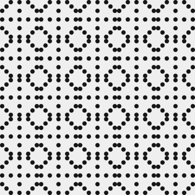 Noktalı soyut geometrik desen, üretken hesaplama sanatı çizimi 