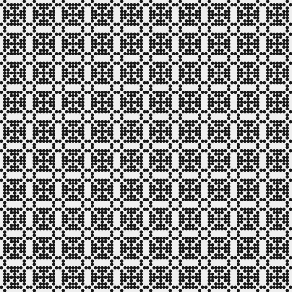 Astratto Croce Pattern Dots Logo Arte Computazionale Generativa Illustrazione — Vettoriale Stock