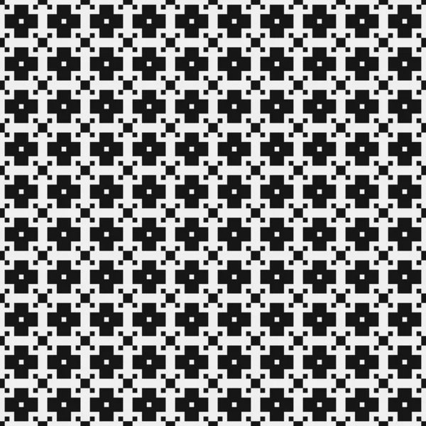 Black White Geometric Pattern Vector Illustration — Stock Vector