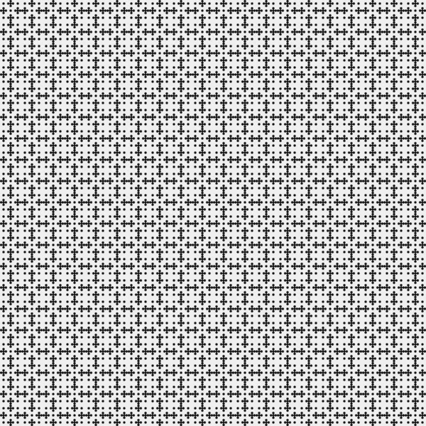 Patrón Cruzado Blanco Negro Con Puntos Ilustración Arte Computacional Generativa — Vector de stock