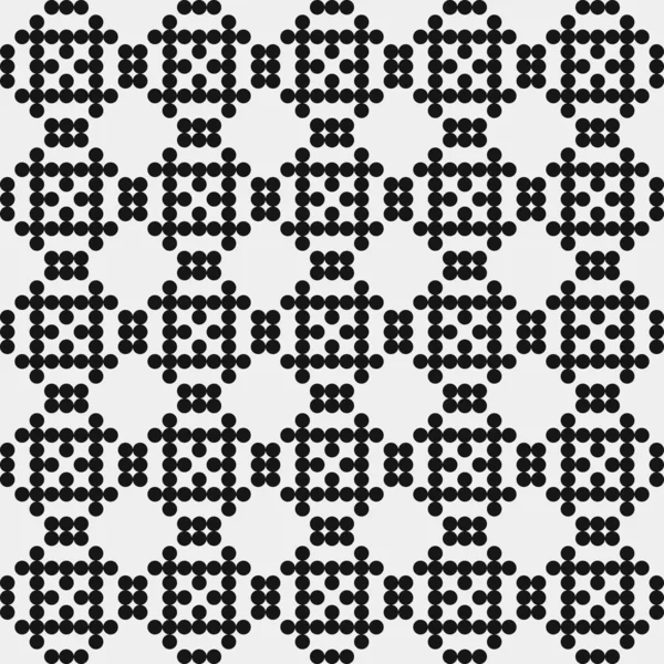 Illustration Vectorielle Abstraite Motif Ornemental Noir Blanc — Image vectorielle