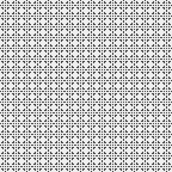 Noktalı siyah beyaz haç deseni, logo üretken hesaplama sanatı çizimi