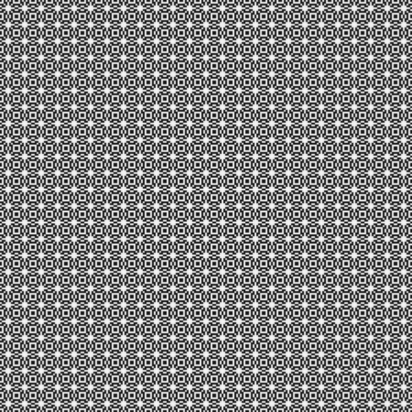 Naadloos Patroon Van Zwart Wit Geometrisch Ornament Vectorillustratie — Stockvector