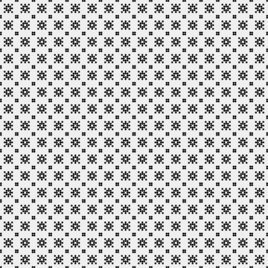 Noktalı siyah beyaz haç deseni, logo üretken hesaplama sanatı çizimi