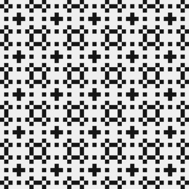 soyut geometrik siyah beyaz desen, vektör illüstrasyonu 