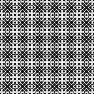 Soyut tekrarlanan çapraz desenli logo, üretken hesaplama sanatı çizimi   