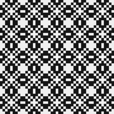 Soyut tekrarlanan çapraz desenli logo, üretken hesaplama sanatı çizimi   