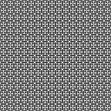 Soyut siyah ve beyaz süs desenli vektör çizimi