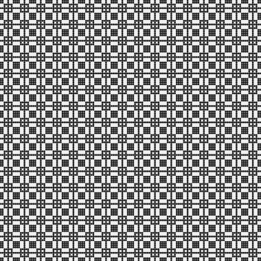 Soyut siyah ve beyaz süs desenli vektör çizimi