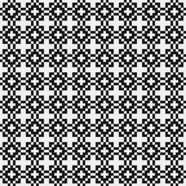 Soyut tekrarlanan çapraz desenli logo, üretken hesaplama sanatı çizimi   