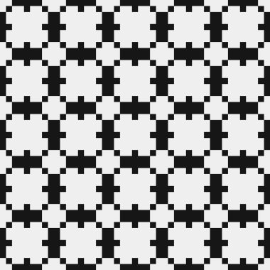 Soyut tekrarlanan çapraz desenli logo, üretken hesaplama sanatı çizimi   