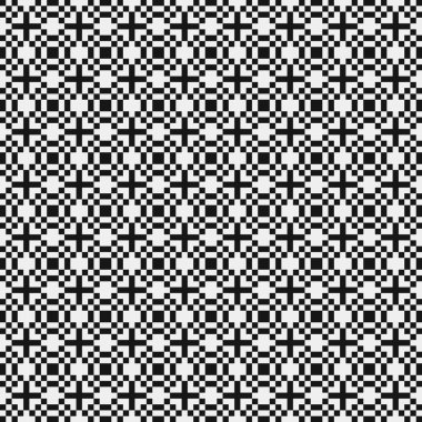 Soyut tekrarlanan çapraz desenli logo, üretken hesaplama sanatı çizimi   