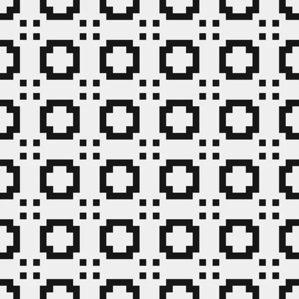 Astratto Geometrico Nero Bianco Forme Senza Cuciture Sfondo Illustrazione Vettoriale — Vettoriale Stock