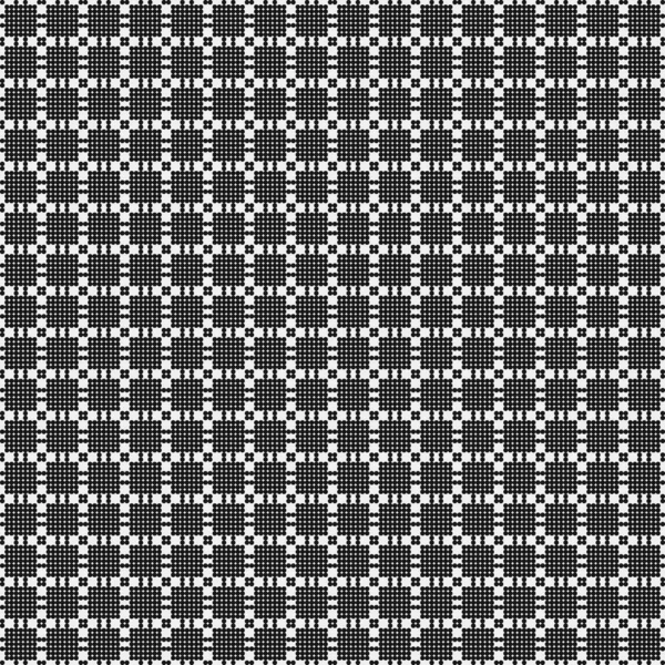 Astratto Croce Pattern Dots Logo Arte Computazionale Generativa Illustrazione — Vettoriale Stock