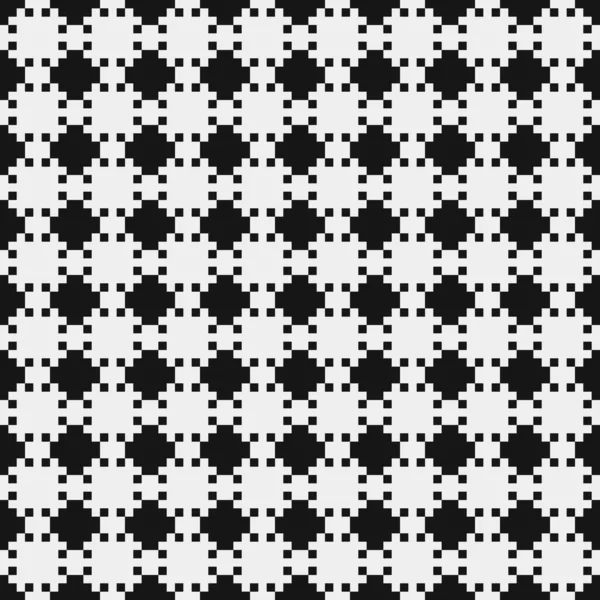 Motif Géométrique Sans Couture Noir Blanc Illustration Vectorielle — Image vectorielle