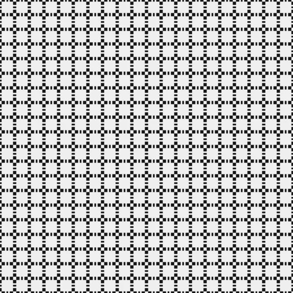 Bezszwowy Wzór Czarno Białym Ornamentem Geometrycznym Ilustracja Wektora — Wektor stockowy