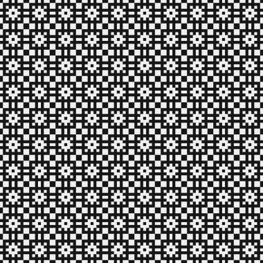 Soyut tekrarlanan çapraz desenli logo, üretken hesaplama sanatı çizimi   