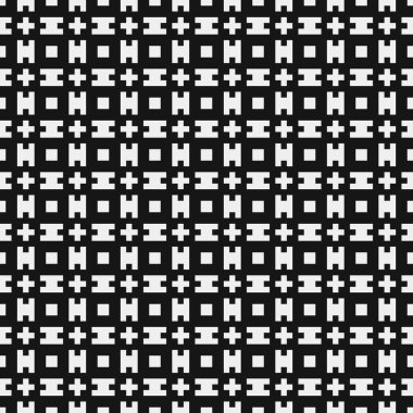 soyut geometrik siyah beyaz desen, vektör illüstrasyonu  