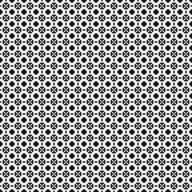 Soyut çapraz desen. Üretici noktalar logosu. Hesaplama sanatı illüstrasyonu 