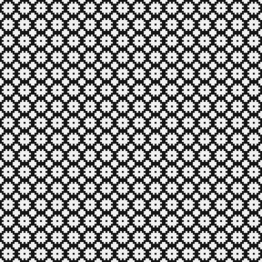 Soyut tekrarlanan çapraz desenli logo, üretken hesaplama sanatı çizimi   