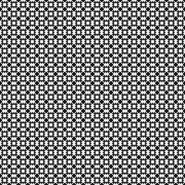 Soyut çapraz desen. Üretici noktalar logosu. Hesaplama sanatı illüstrasyonu 