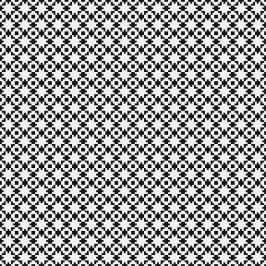 Soyut çapraz desen. Üretici noktalar logosu. Hesaplama sanatı illüstrasyonu 