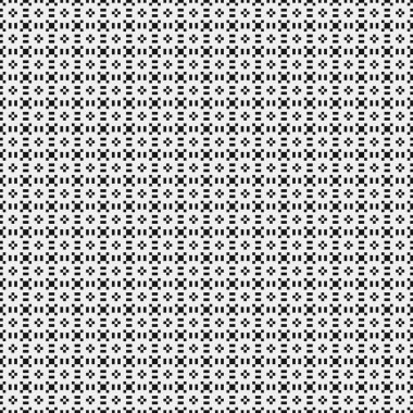 Soyut çapraz desen. Üretici noktalar logosu. Hesaplama sanatı illüstrasyonu 