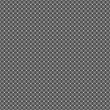 Soyut siyah ve beyaz süs desenli vektör çizimi