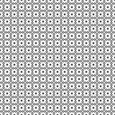 Noktalı siyah beyaz haç deseni, logo üretken hesaplama sanatı çizimi