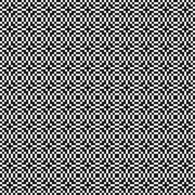 Soyut tekrarlanan çapraz desenli logo, üretken hesaplama sanatı çizimi   