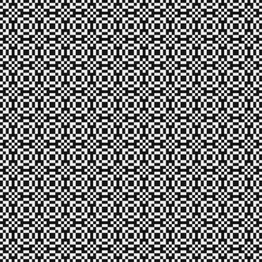 Soyut tekrarlanan çapraz desenli logo, üretken hesaplama sanatı çizimi   