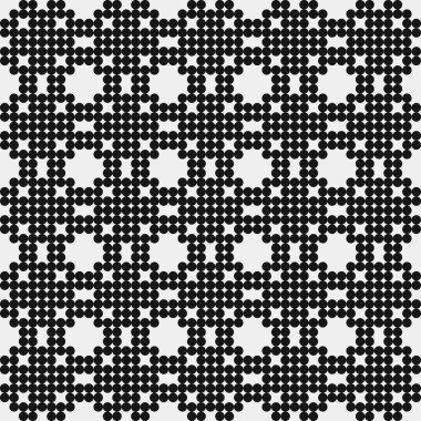 Noktalı soyut desen, üretken hesaplama sanatı çizimi 