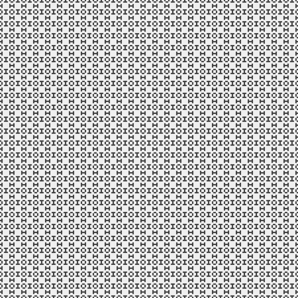 Patrón Cruzado Blanco Negro Con Puntos Ilustración Arte Computacional Generativa — Archivo Imágenes Vectoriales