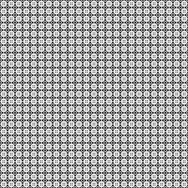 Seamless Pattern Black White Geometric Shapes — Stock Vector