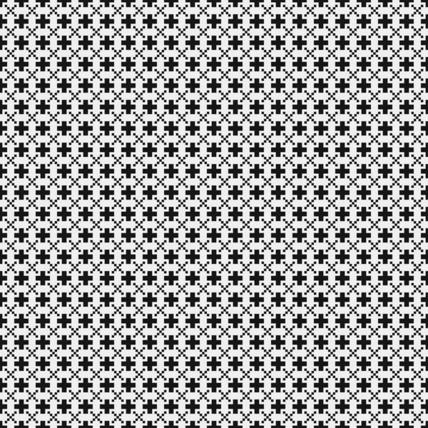 Abstrait Cross Pattern Dots Logo Illustration Générative Art Numérique — Image vectorielle