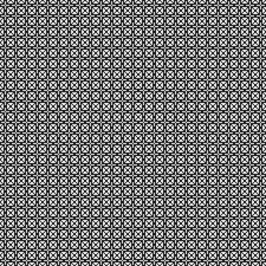 Soyut tekrarlanan çapraz desenli logo, üretken hesaplama sanatı çizimi   