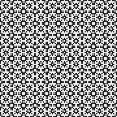 Noktalı soyut geometrik desen, üretken hesaplama sanatı çizimi 