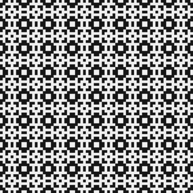 Soyut çapraz desen. Üretici noktalar logosu. Hesaplama sanatı illüstrasyonu 