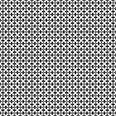 Soyut çapraz desen. Üretici noktalar logosu. Hesaplama sanatı illüstrasyonu 