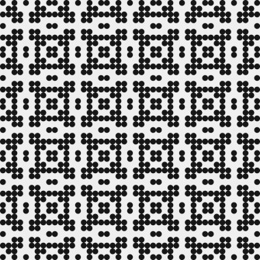 Noktalı soyut desen, üretken hesaplama sanatı çizimi 