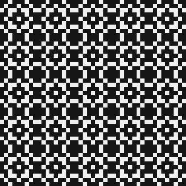 Soyut tekrarlanan çapraz desenli logo, üretken hesaplama sanatı çizimi   