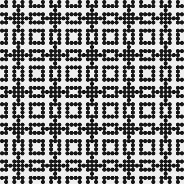 Noktalı soyut desen, üretken hesaplama sanatı çizimi 