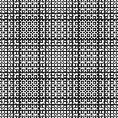 Noktalı siyah beyaz haç deseni, logo üretken hesaplama sanatı çizimi