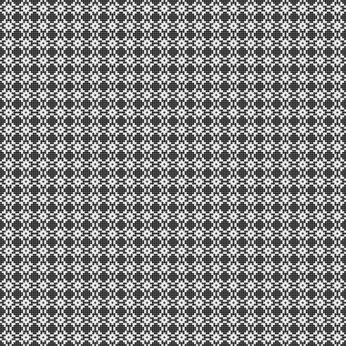 Soyut siyah ve beyaz süs desenli vektör çizimi